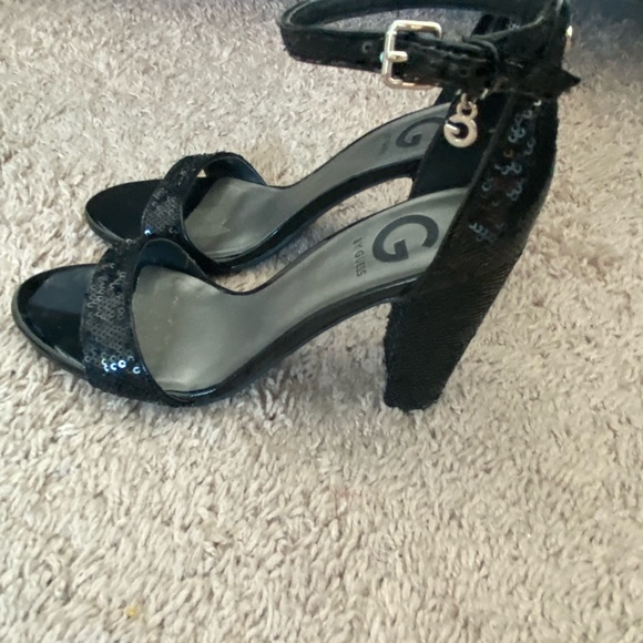 COPY - Sequined, black heels - Picture 2 of 3